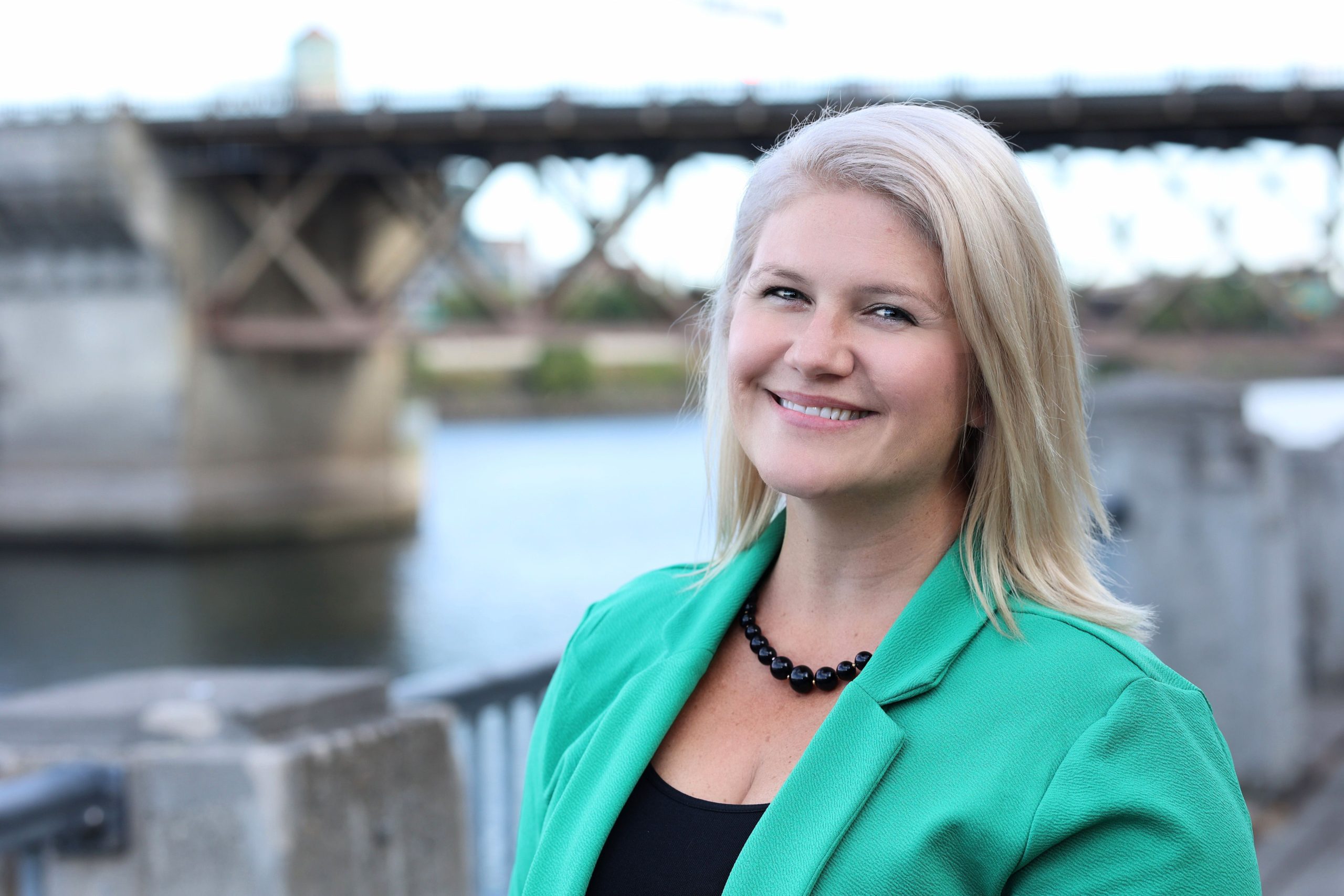 Photo of Kirsten Agard along the water